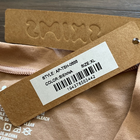 New SKIMS Fits Everybody Super Cropped T-Shirt Color Sienna Size XL NWT - Picture 6 of 6